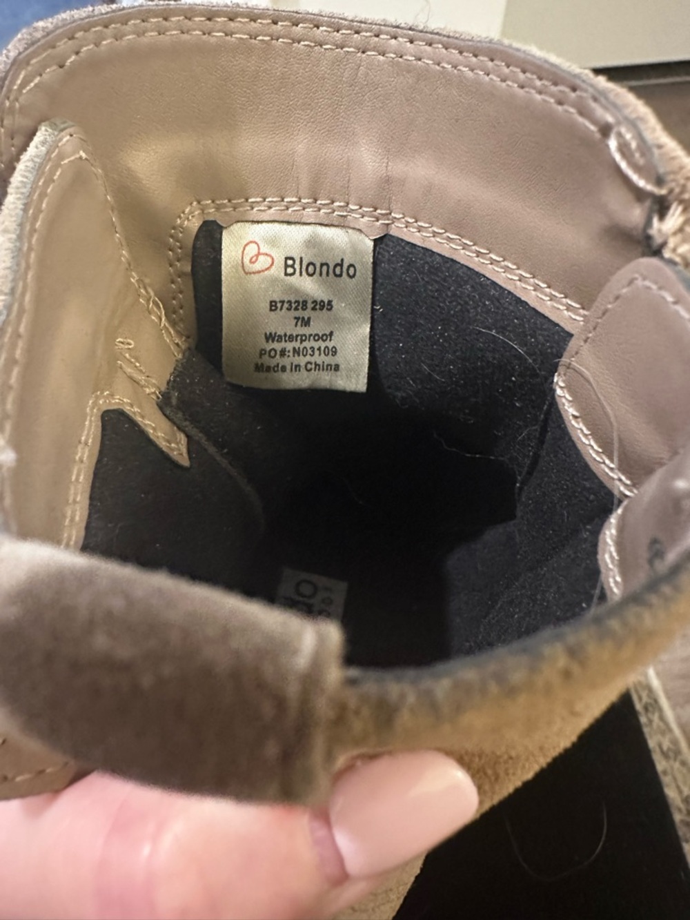 Blondo Beige Suede Buckle Ankle Booties - Picture 8 of 8